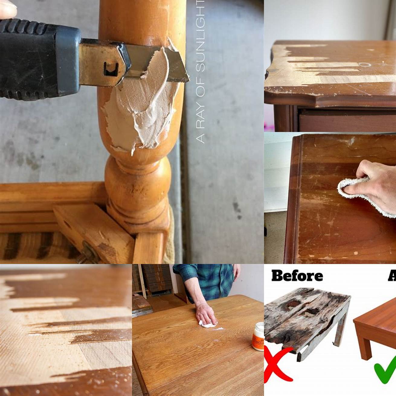 Replacing damaged wood