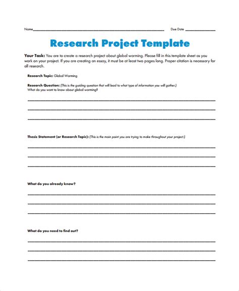 Research Project Template