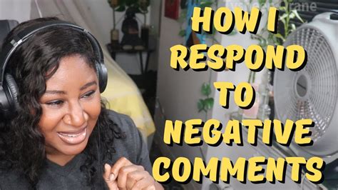 Respond to Negative Comments