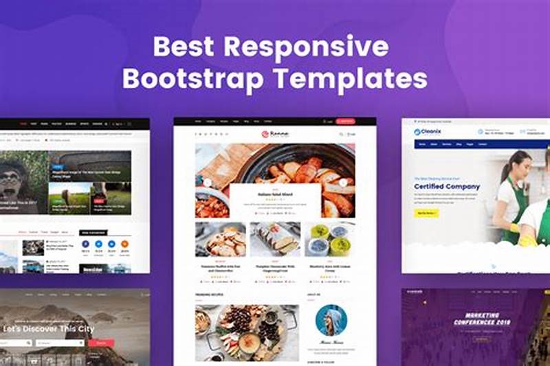 Responsive Bootstrap Template Blog