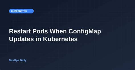Restart pods when configmap updates in Kubernetes
