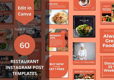 Restaurant Social Media Templates