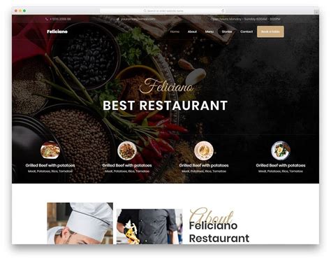 Restaurant Web Design Template