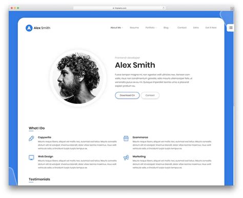 Resume Website Template