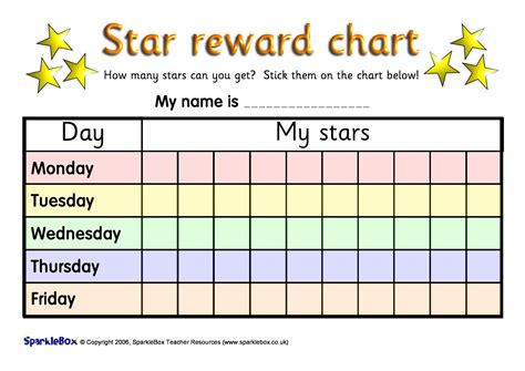 Reward Chart Printable