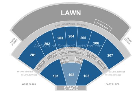 Ridgefield Amphitheater Seating Chart With Seat Numbers