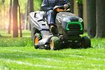 Riding Mower in Action