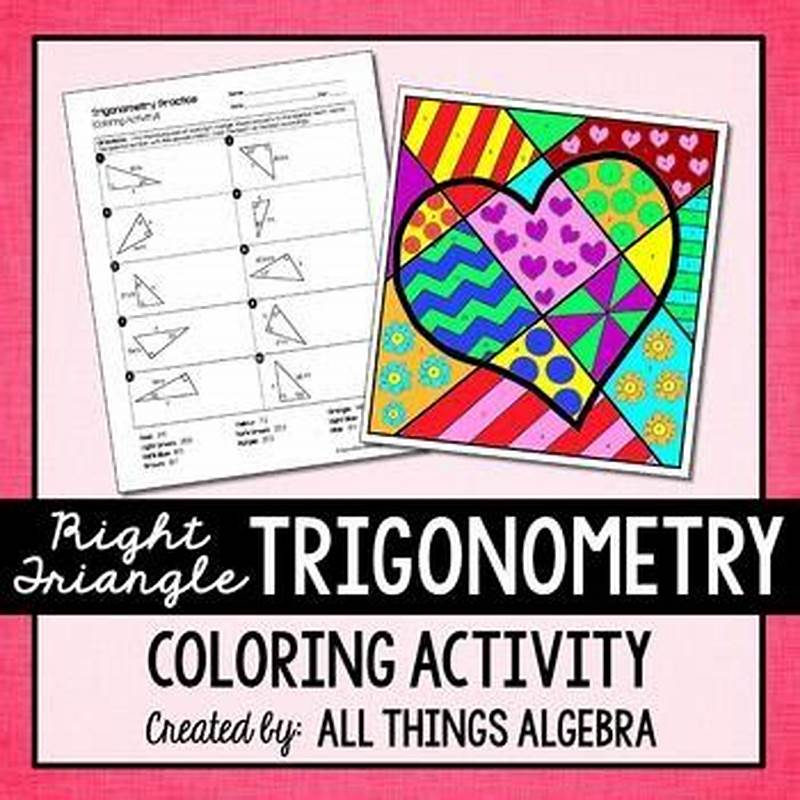 Right Triangle Trigonometry Practice Coloring Activity Answer Key
