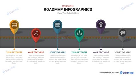 Road Map Ppt Template Free Download