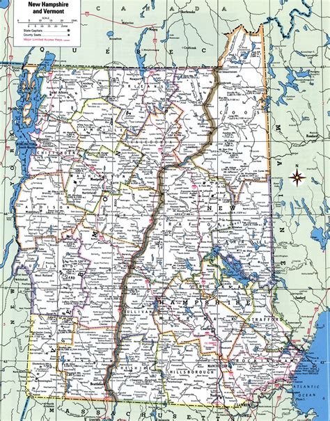 Map Vermont New