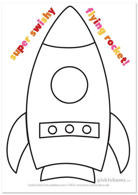 Rocket Template Printable