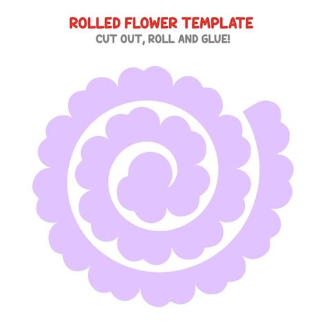 Rolling Flower Template