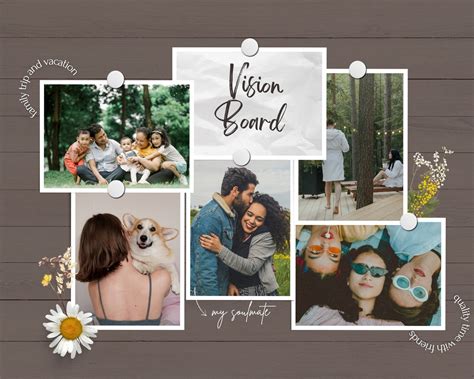 Romantic Printable Collage Layout A4 Size Pinterest