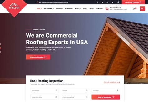 Roofing Website Templates