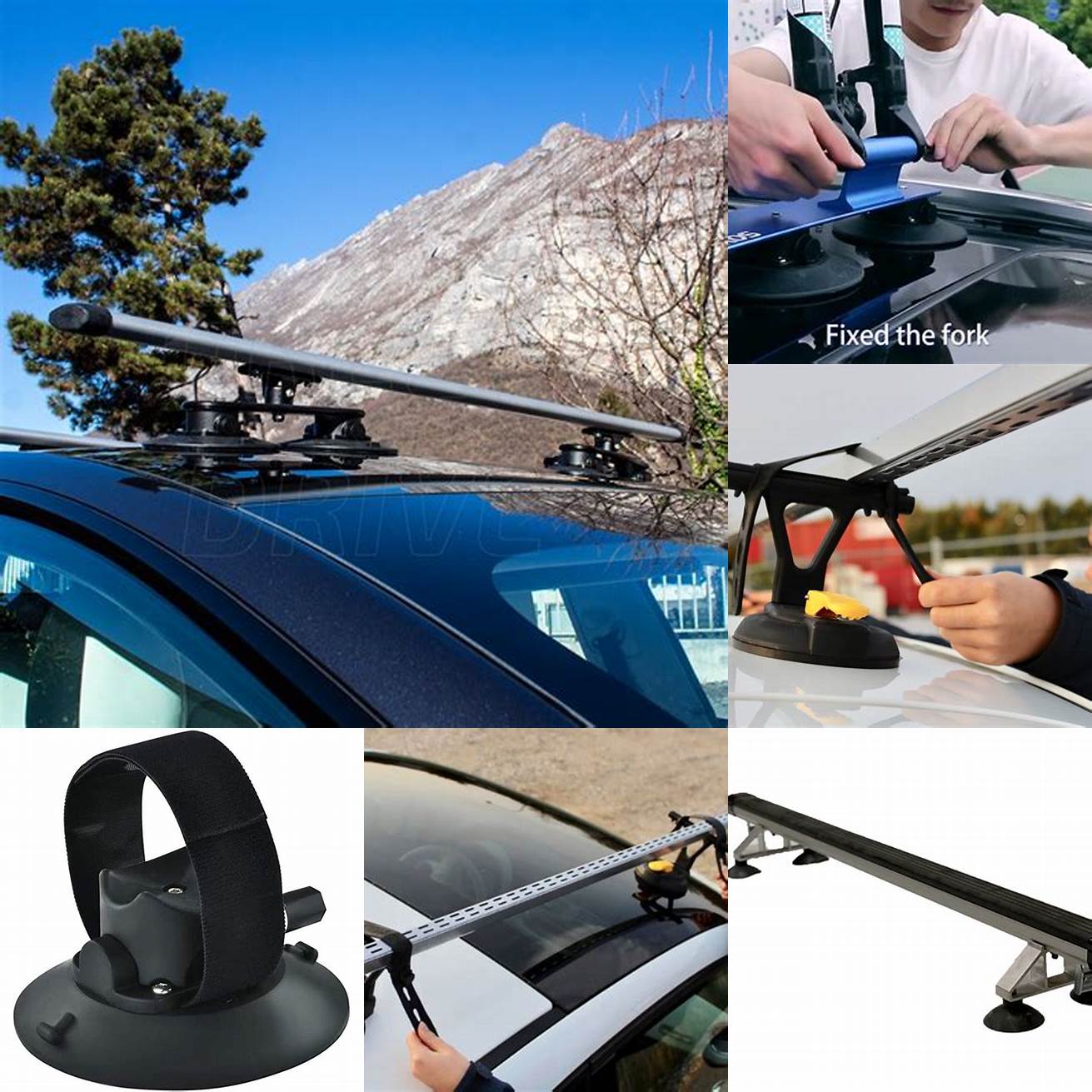 Rooftop rack jenis suction cup