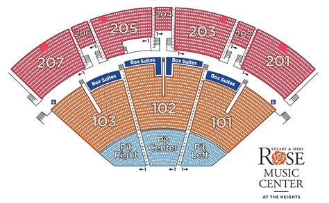 Rose Music Center Seating Chart