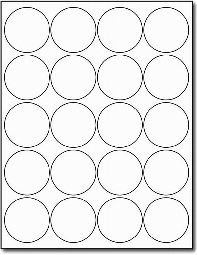 Round Sticker Labels Template