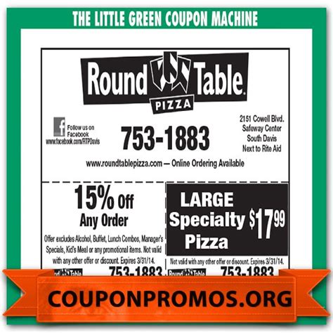 Round Table $7 Off Coupon Printable
