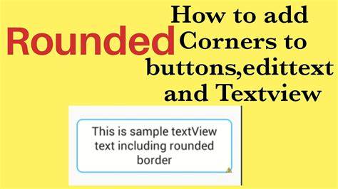 Rounded corner for textview in android