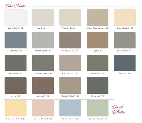 Royal Siding Color Chart