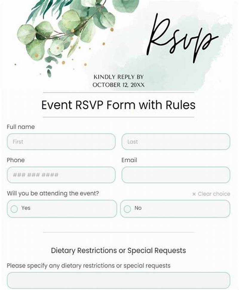 Rsvp Form Example
