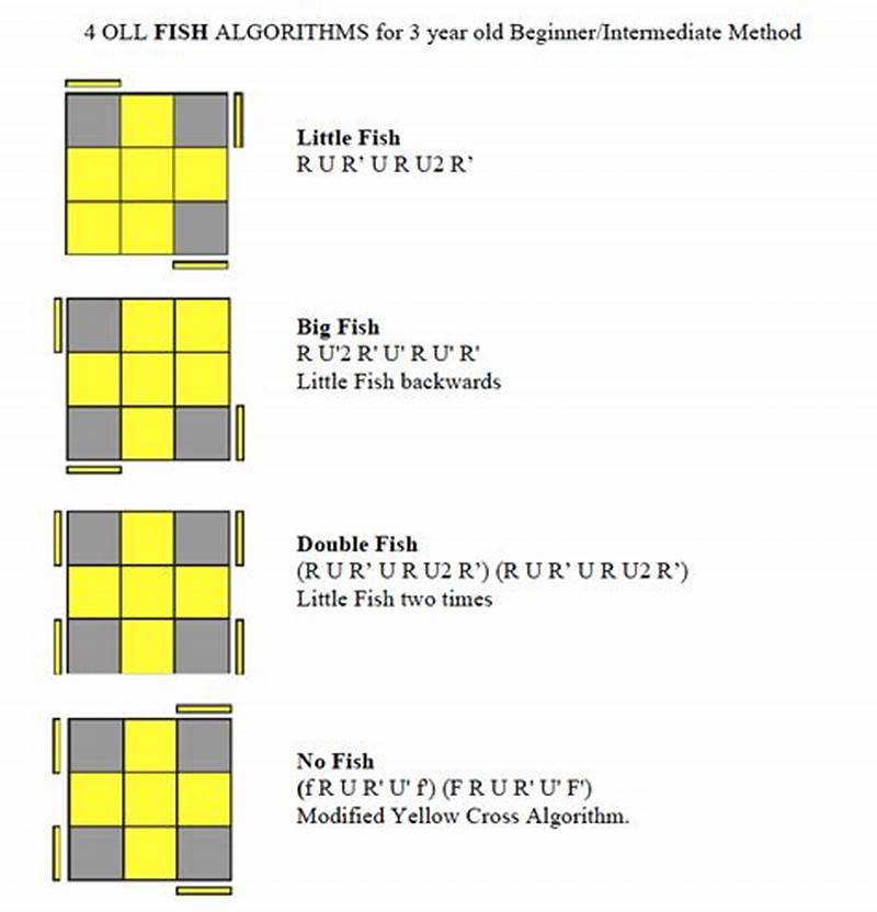 Rubik's Cube Fish Pattern Algorithm