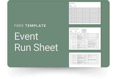 Run Sheet Template