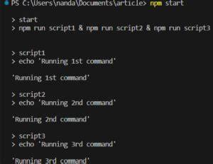 Running NPM scripts sequentially