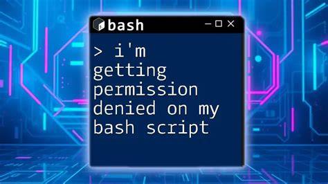 Running my program says bash program Permission denied closed