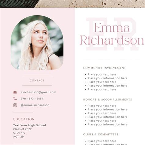 Rush Resume Template