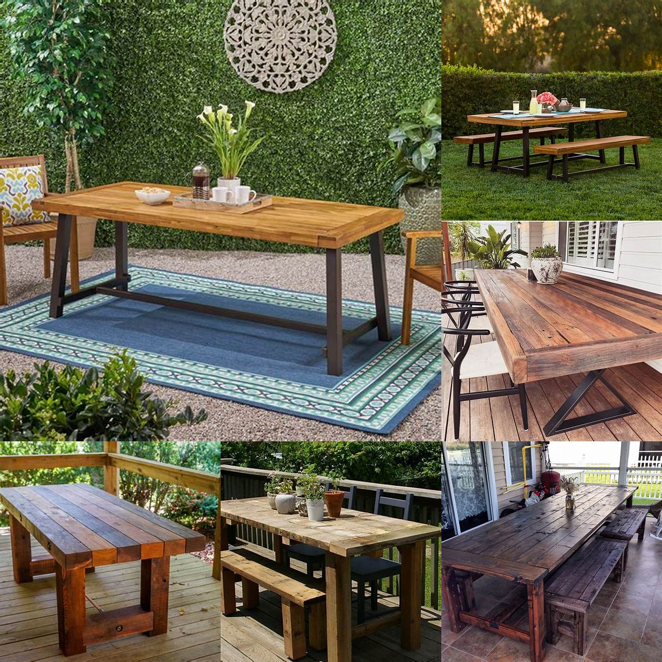 Rustic Outdoor Table