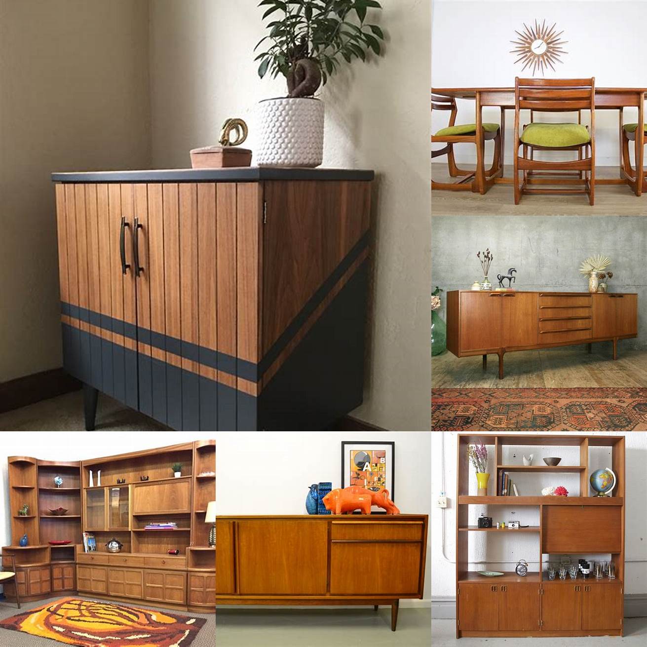 Rustic Style MCM Teak Furniture