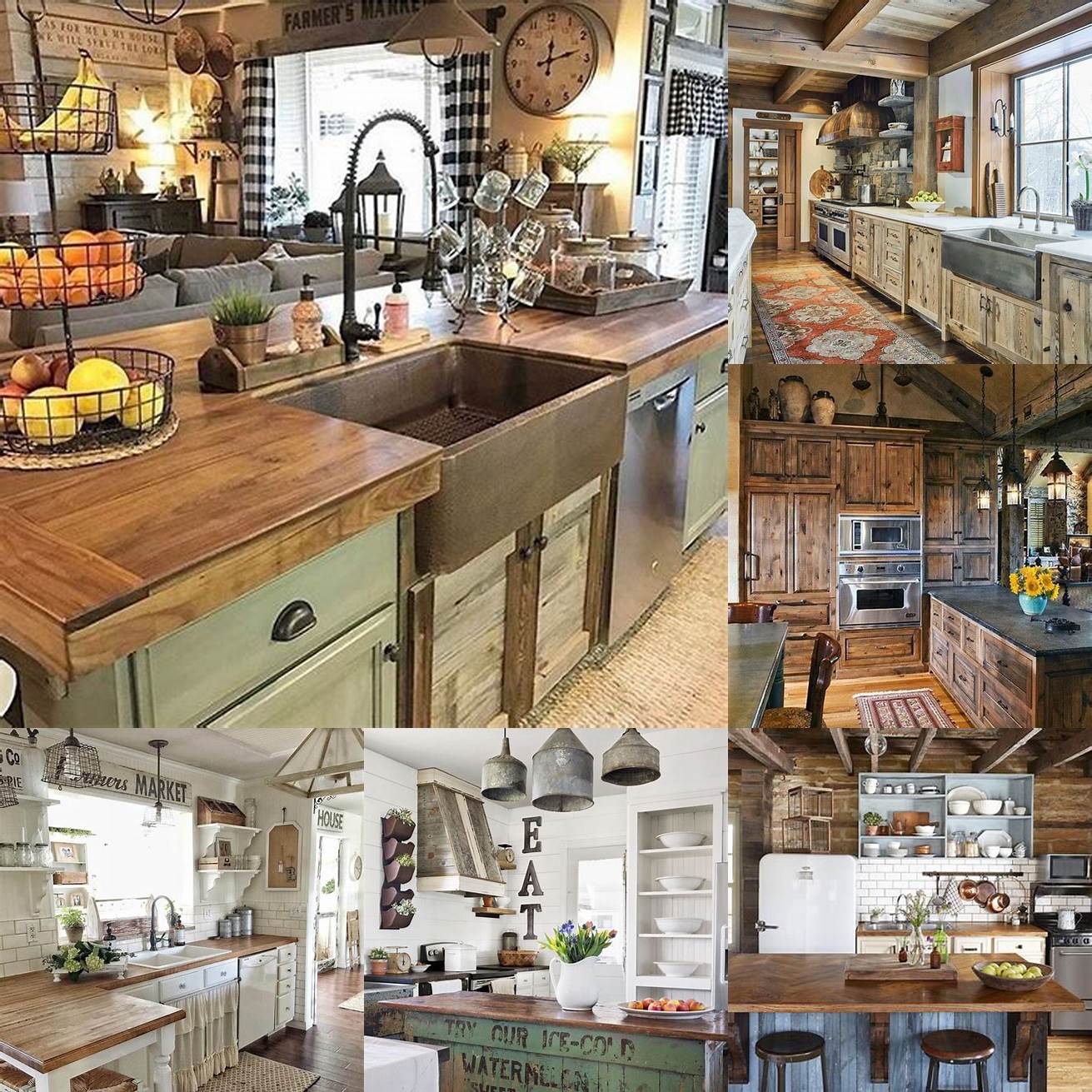 Rustic farmhouse kitchen