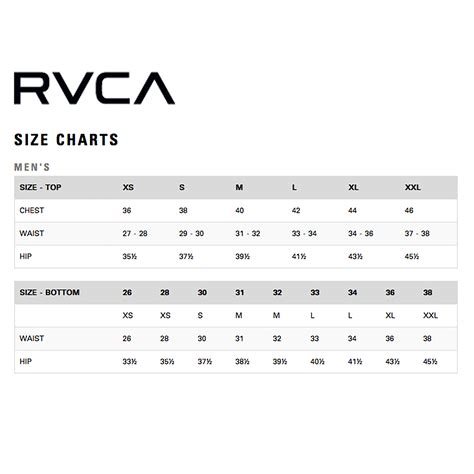 Rvca Gi Size Chart