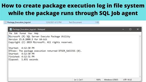 SQL Execution Log
