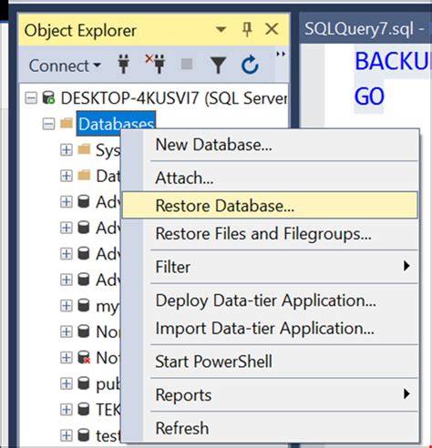 SQL Server database backup restore on lower version