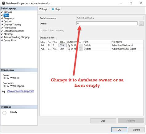 SQL Server principal dbo does not exist