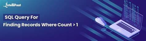 SQL query for finding records where count  1