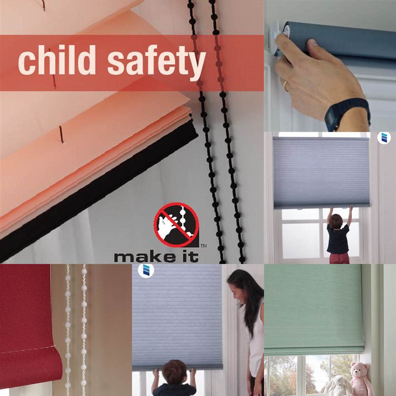 Safety Roller blinds can pose a safety hazard for children and pets if they have cords or chains that can cause strangulation or entanglement