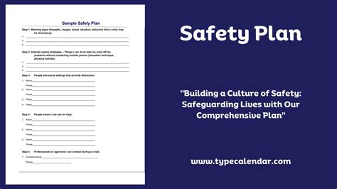 Safety Plan Template For Students