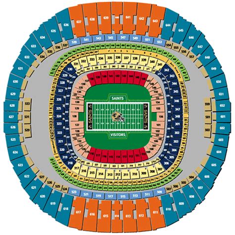 Saints Football Seating Chart