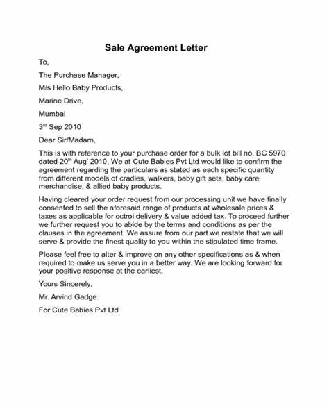 New form letter agreement 331
