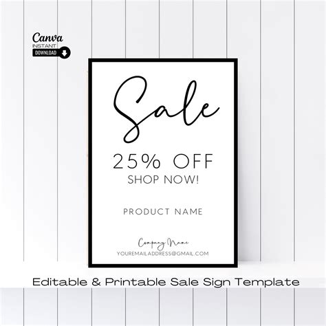 Sales Sign Template