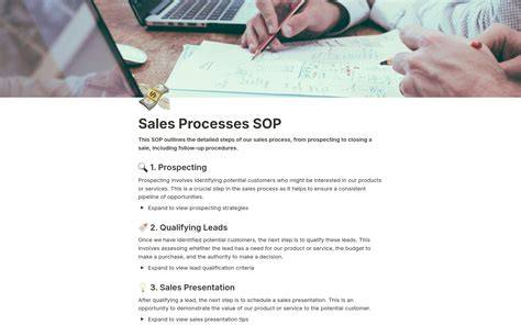 Sales Sop Templates