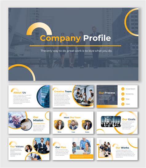 Sample Company Profile Ppt Template