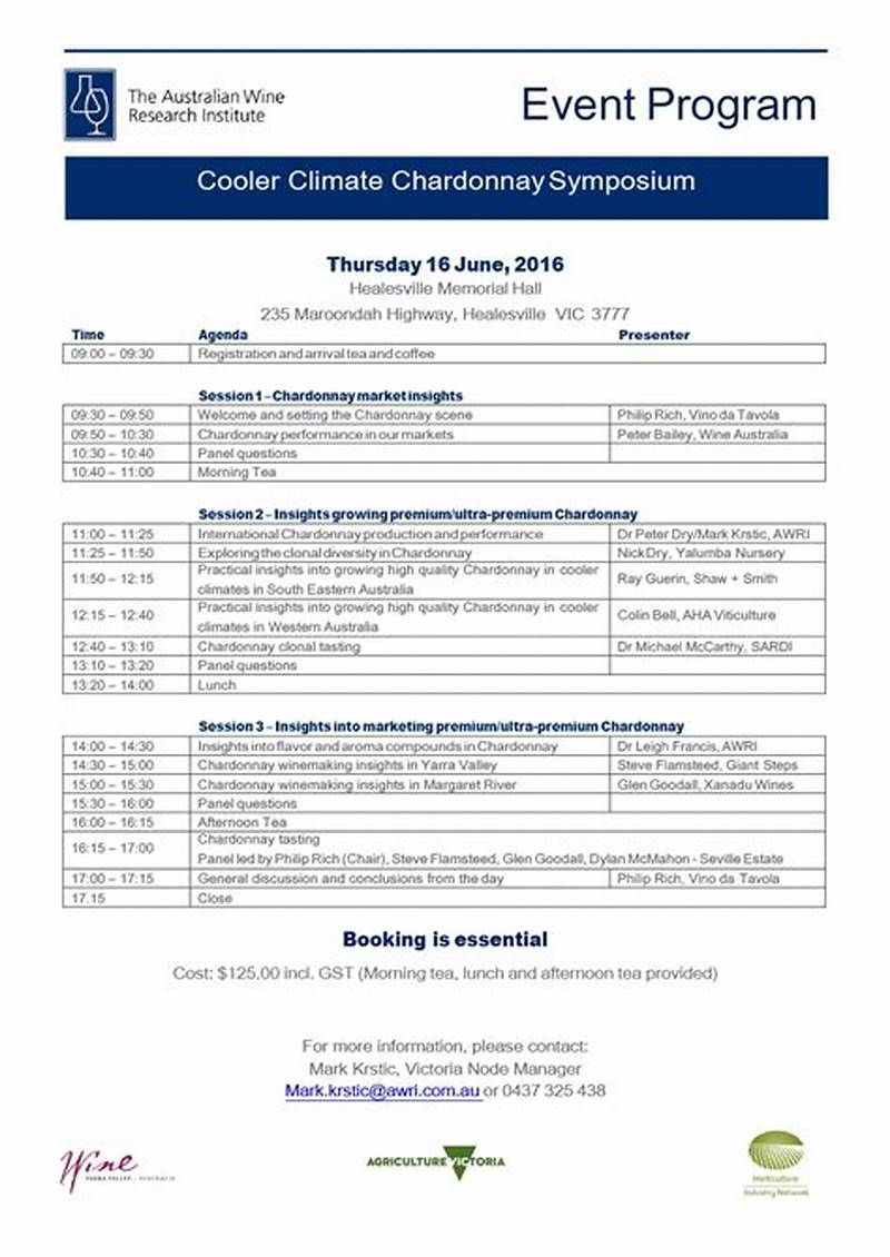 Sample Event Program Template