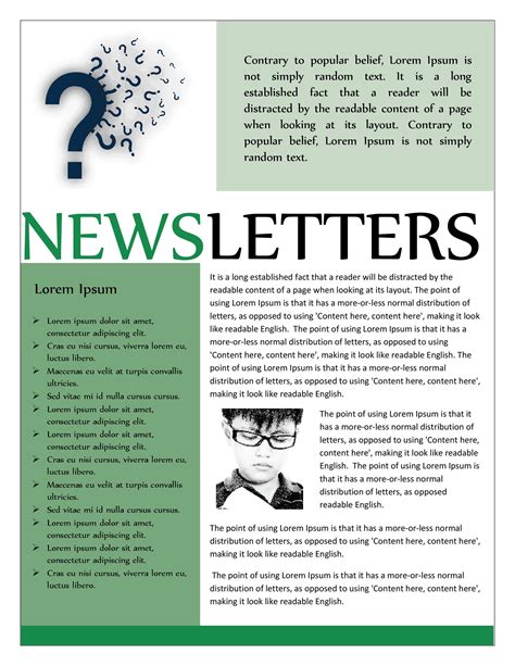 Sample Newsletter Template