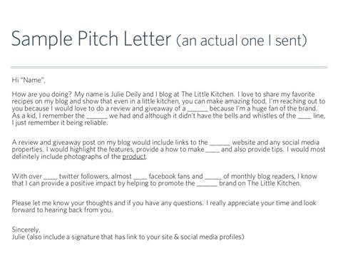 Sample Pitch Email With Links For Travel Bloggers Template