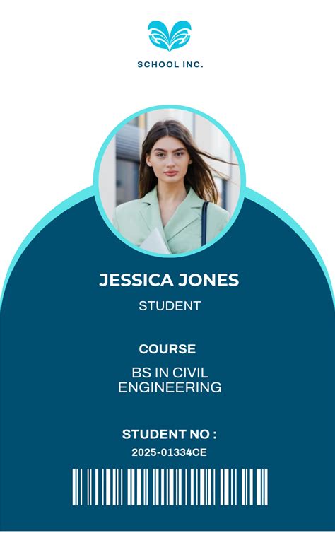 Sample Student Id Card Templates