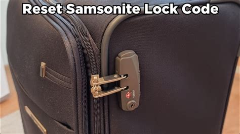 Samsonite lock resetting